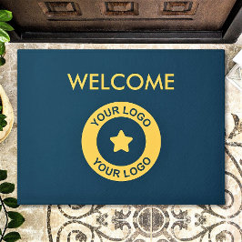 Tapete Logotipo Comercial Personalizado E Texto De Boas-V