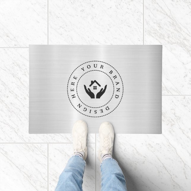 Tapete Logotipo de empresa moderno personalizável (Interior)