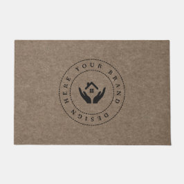 Tapete Logotipo de Negócios Moderno Personalizável