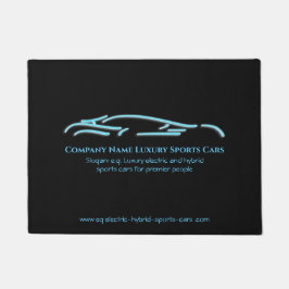 Tapete Logotipo do Carro do Luxo - Carro Esportivo Azul-G