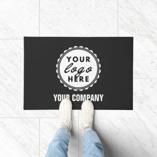 Tapete Logotipo Empresarial Moderno Promoção Preto