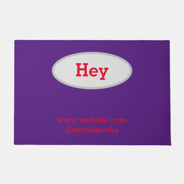 Tapete Logotipo personalizado simples e elegante aqui, em (Frente)