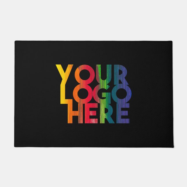 Tapete Logotipo preto simples para empresas (Frente)