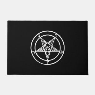 Tapete Logotipo Satânico do Pentagrama Invertido