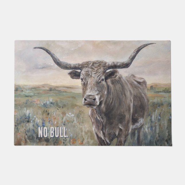 Tapete "Longhorn" pintado à mão (Frente)