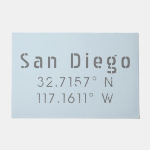 Tapete longitude de San Diego e latitude