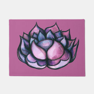Tapete Lotus Flower yoga púrpura floral