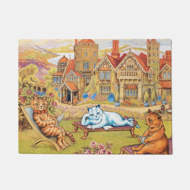 Tapete Louis Wain - Festa de chá de Verão (Frente)