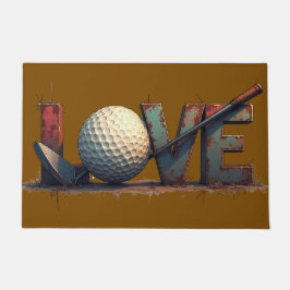 Tapete Love Golf Typografia Art For