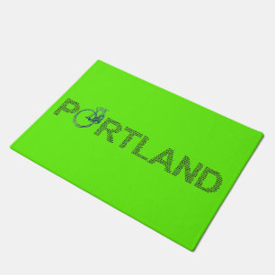 Tapete Love Heart Portland Oregon Bicycle Doormat