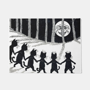 Tapete Lua cheia e gatos, Louis Wain