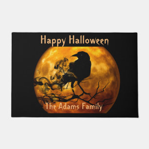 Tapete Lua Sanguínea e Raven Negro, Halloween Spooky