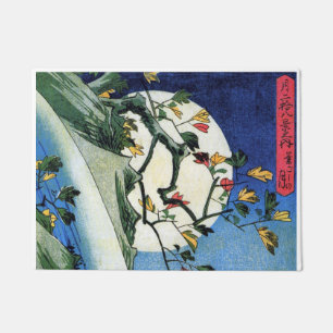 Tapete Lua sobre cachoeira, Hiroshige, Ukiyo-e