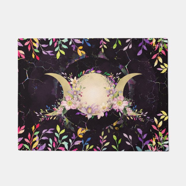 Tapete Lua tripla - Deusa tripla - Cores d'água (Frente)