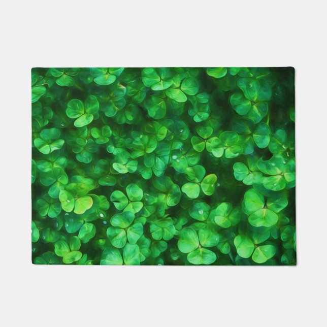 Tapete Lucky Celtic Irish Green Shamrocks (Frente)
