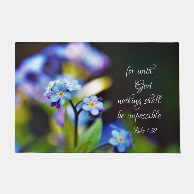 Tapete Luke 1:37 Por Deus nada será impossível (Frente)