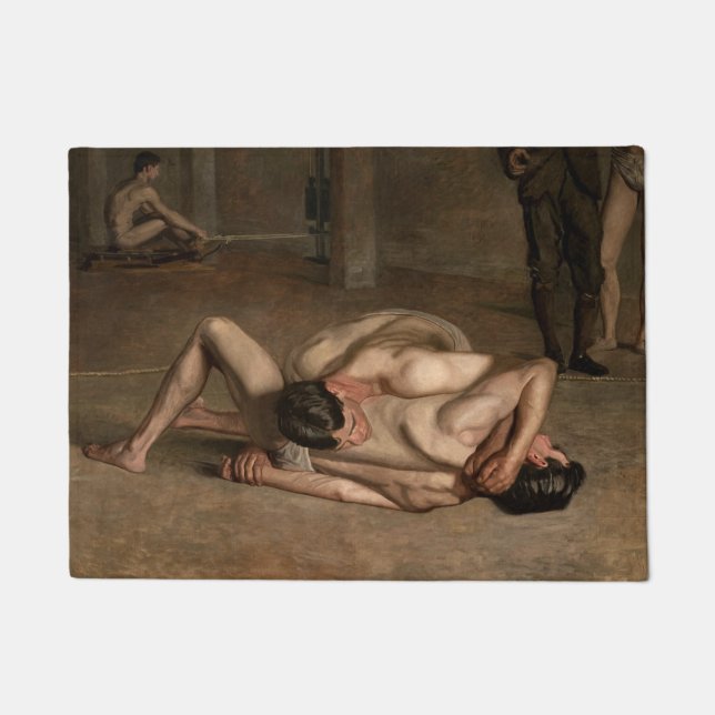 Tapete Lutadores (por Thomas Eakins) (Frente)