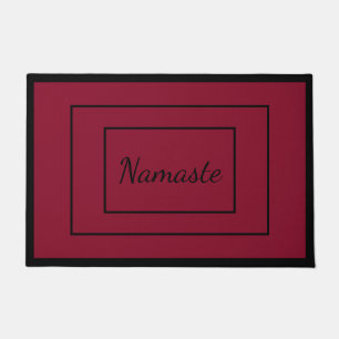 Tapete Luxo Sticky Door Mat, Citação Espiritual, Vermelho