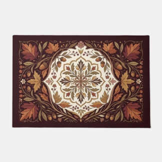 Tapete Luxuoso Vintage Outono Botânico Ornamental