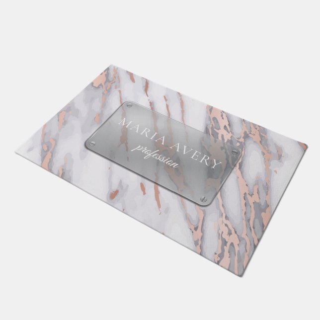 Tapete Luxury Marble Rosa Dourado Metalbusiness (Inclinado)