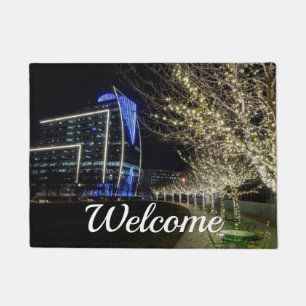 Tapete Luzes De Árvore No Klyde Warren Park - Porta-Boas-