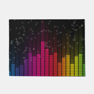 Tapete Luzes de Disco Equalizador Volume da Música