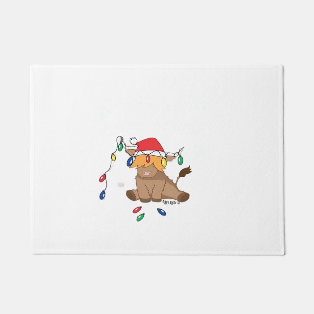 Tapete Luzes de Natal bizarro de suéter feio (Frente)