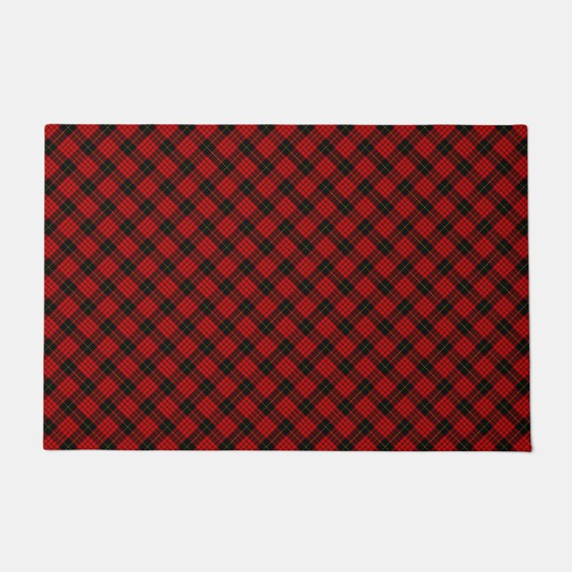 Tapete MacQueen Tartan Red and Black Xadrez (Frente)