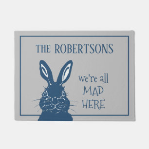Tapete Mad March Hare Rabbit Blue Cinza Curiosamente Pers