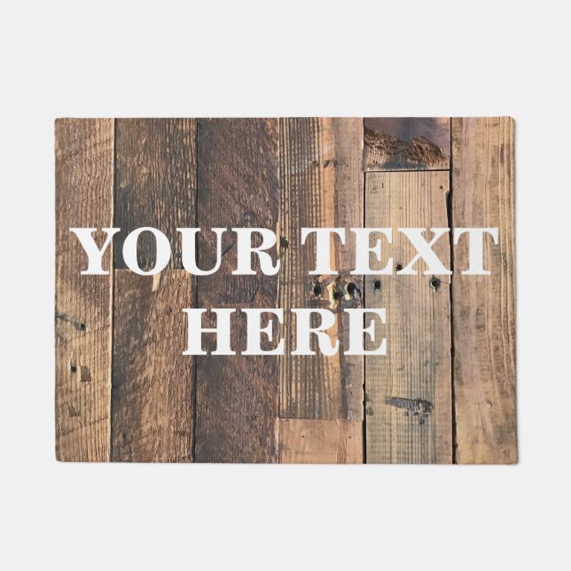 Tapete Madeira de bambu personalizada (Frente)