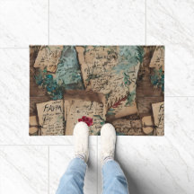 Madeira legal e papel velho Estilo de arte russa