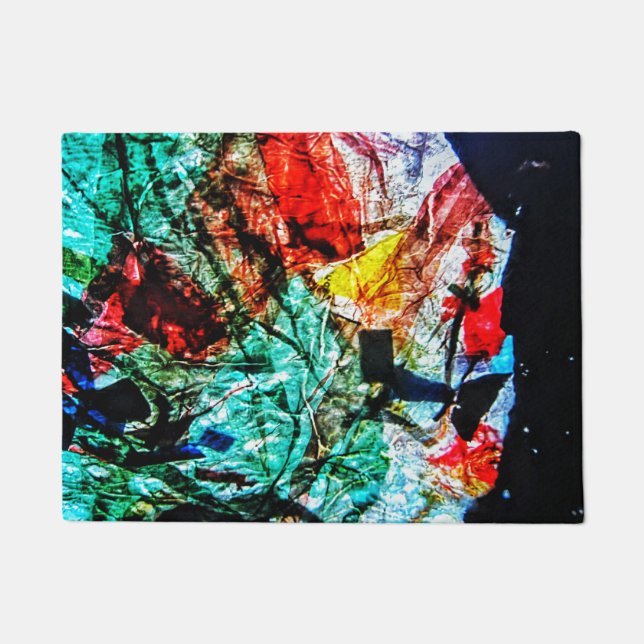 Tapete Mães abstrato azuis escuras, Abstrato home (Frente)