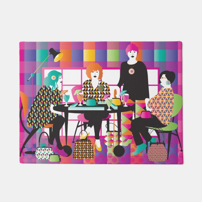 Tapete Mah Jongg Memphis Style Doormat (Frente)