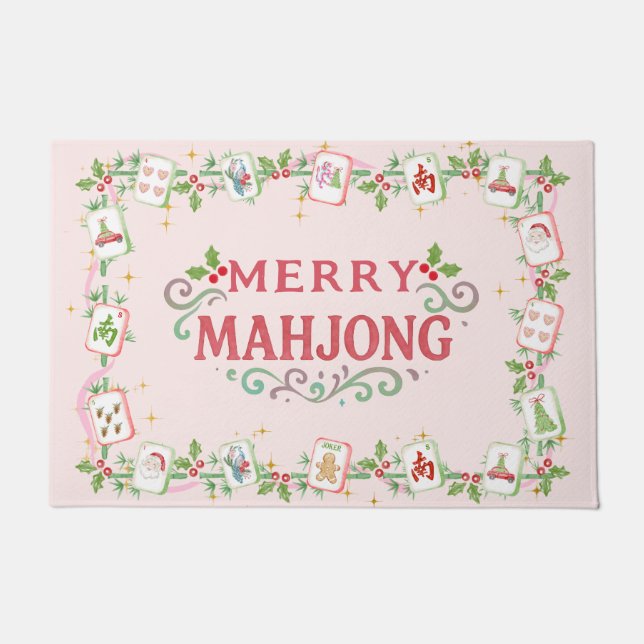 Tapete Mahjong Alegre de Natal (Frente)