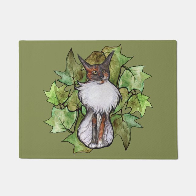 Tapete Maine Coon Cat Ivy Dilute Calico (Frente)