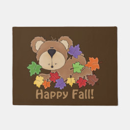 Tapete Mala de porta do urso Feliz Fall