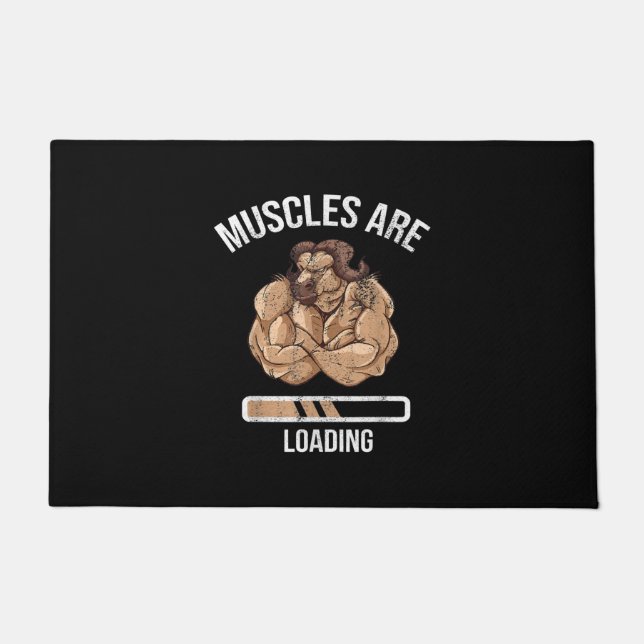 Tapete Malhação Muscular Carregando Bullock Ox Sport Gym (Frente)