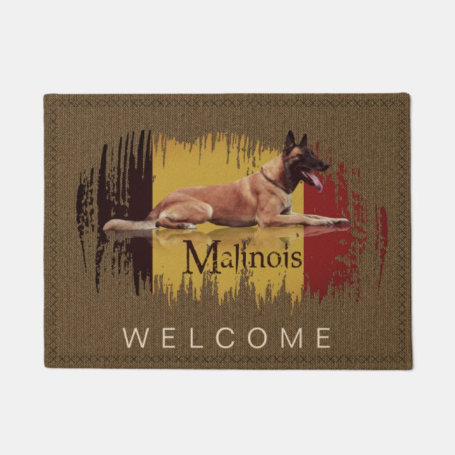 Tapete Malinois - pastor belga - Mechelaar (Frente)