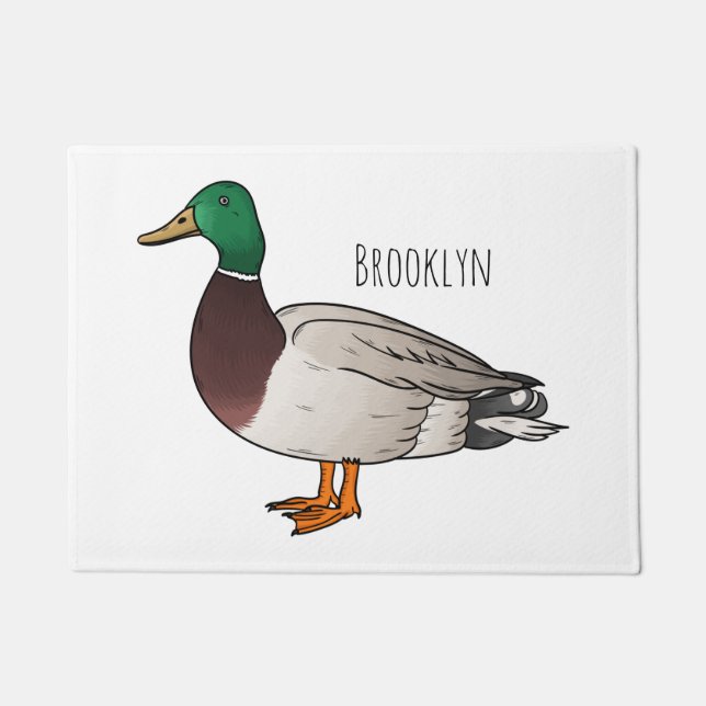 Tapete Mallard duck cartoon illustration (Frente)