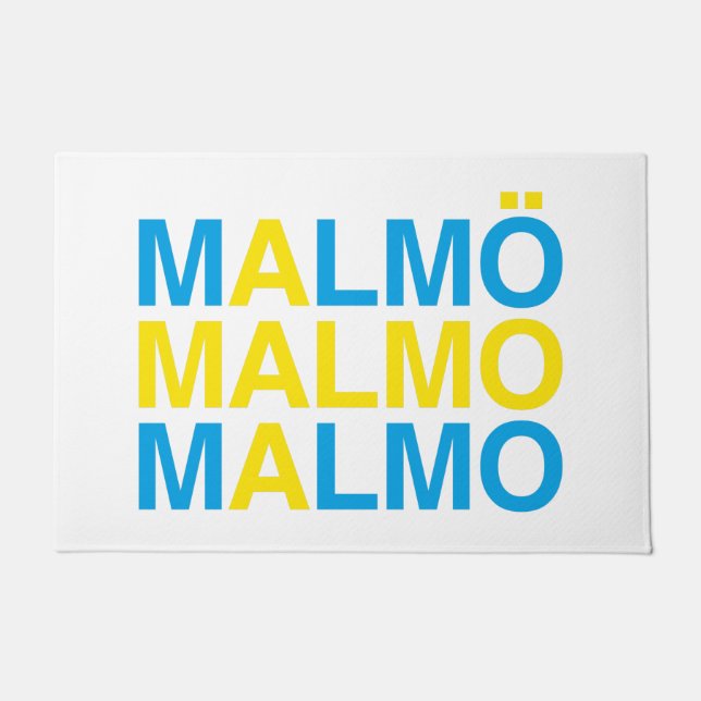 Tapete MALMO Bandeira Sueca (Frente)