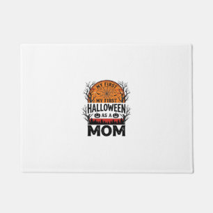 Tapete Mamãe de Halloween Meu Primeiro Sombrio Vintage_1