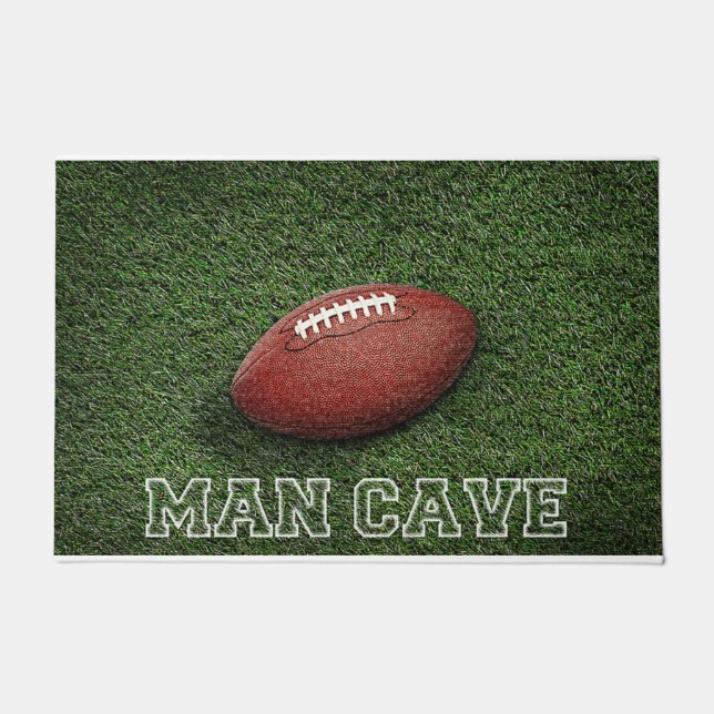 Tapete Man Cave Design, futebol americano (Frente)