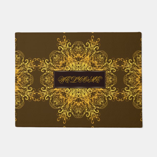 Tapete Mandala. floral étnico (Frente)