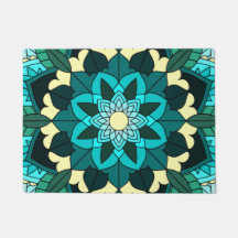 Mandala Padrão 02 em aqua