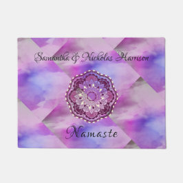 Tapete Mandala Roxo Monograma Namaste Elegante