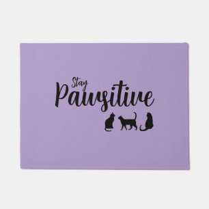 Tapete Mantenha o Gato Preto Pawsitivo