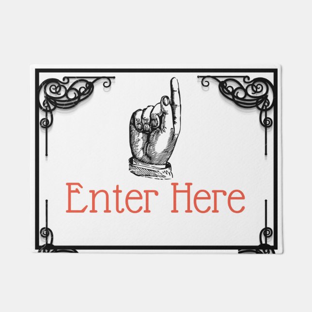 Tapete Mão pontiaguda vitoriana (Frente)