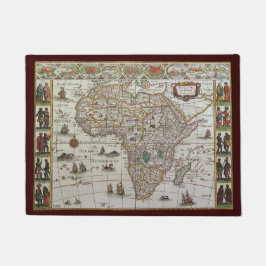 Tapete Mapa antigo da África por Blaeu, c.1635