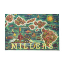 Mapa de 1950 da pintura a óleo de Joseph Feher no 