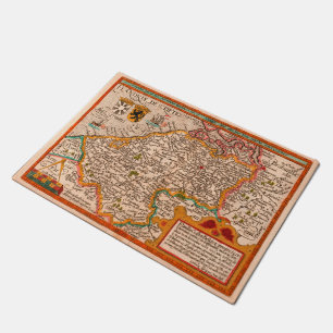 Tapete Mapa do condado da Flandres (1609)